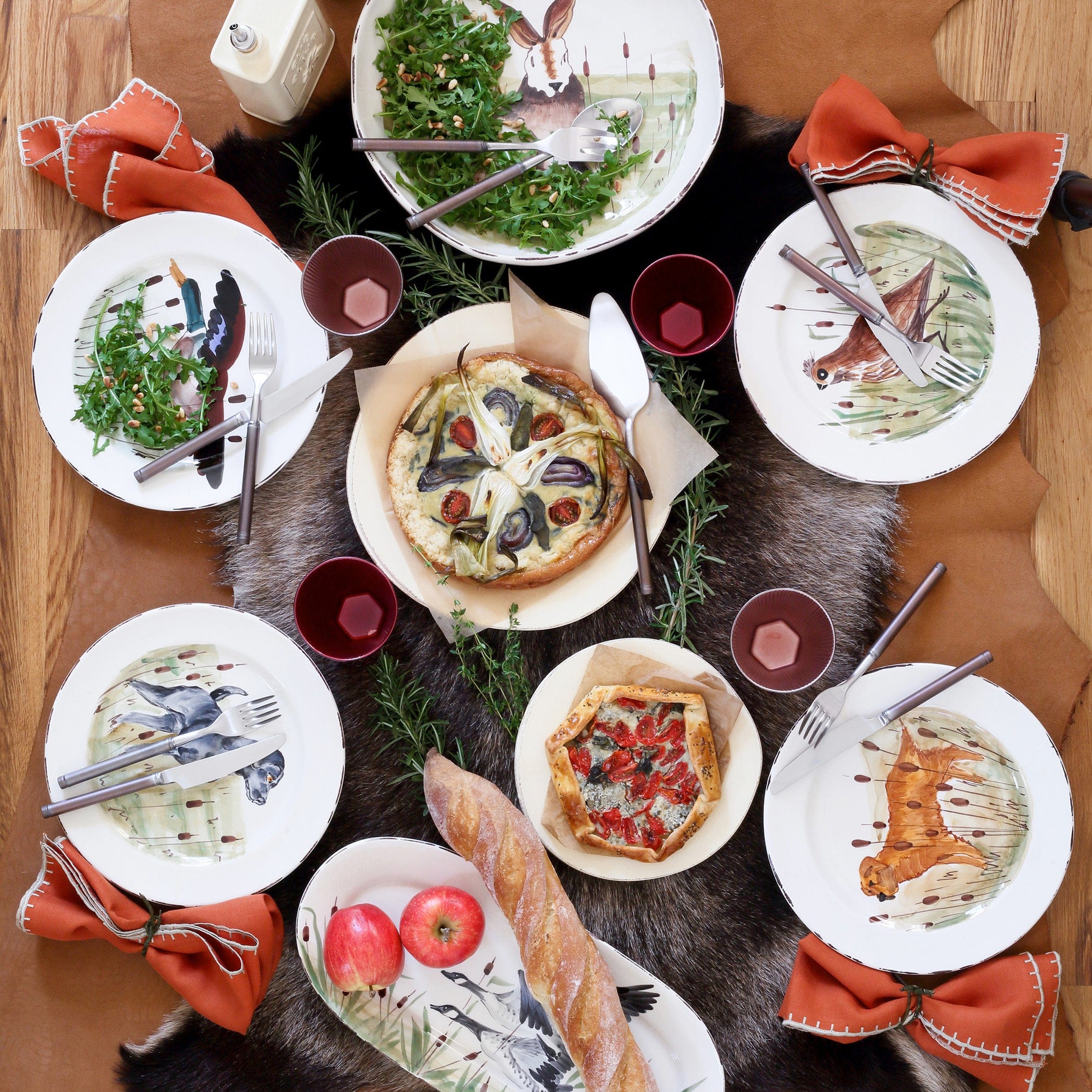 Wildlife Black Hunting Dog Dinner Plate – VIETRI