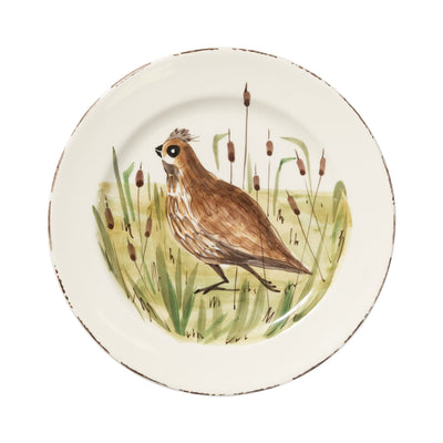 Wildlife Quail Dinner Plate by VIETRI