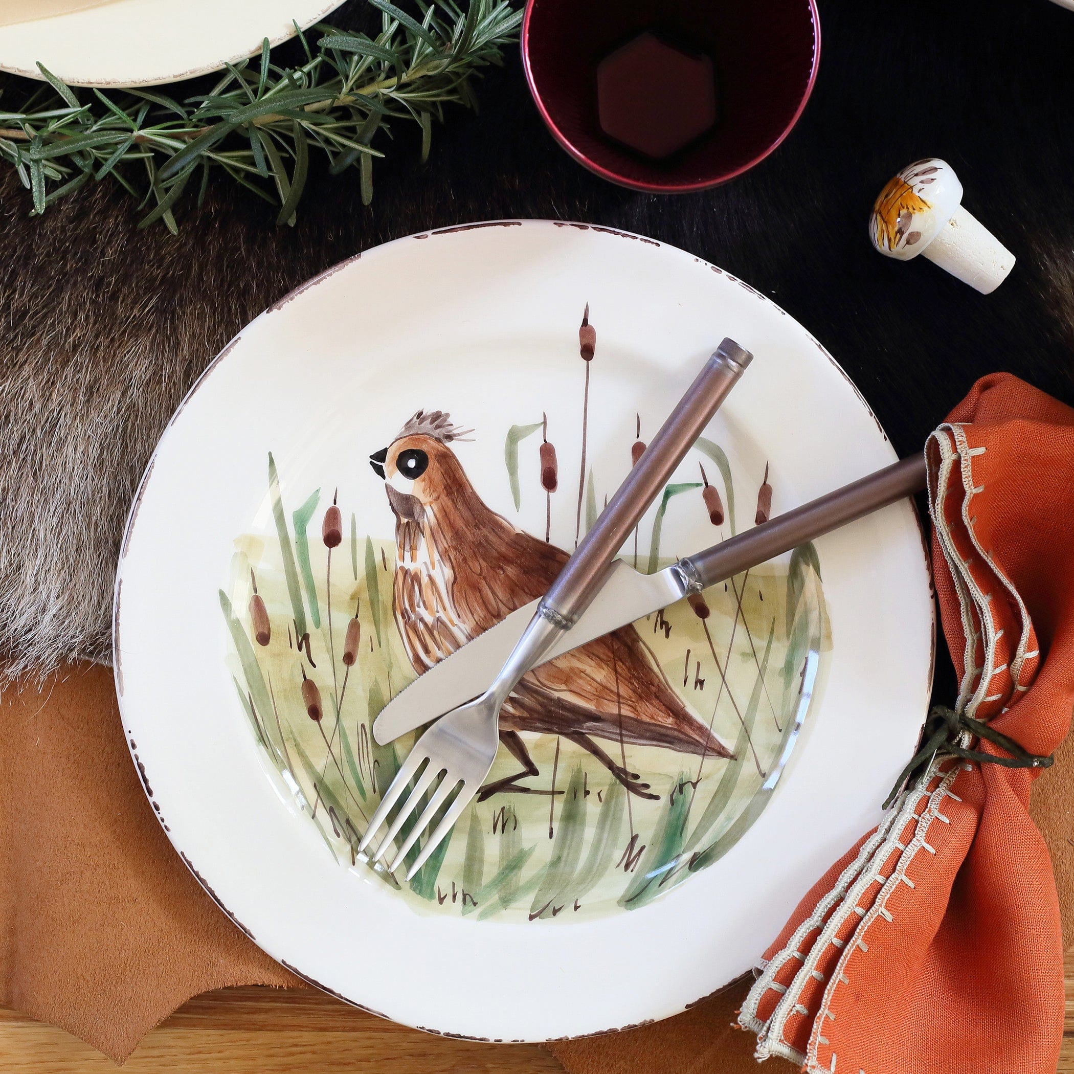Wildlife Quail Dinner Plate – VIETRI