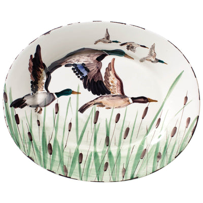 Wildlife Mallard Large Oval Platter by VIETRI