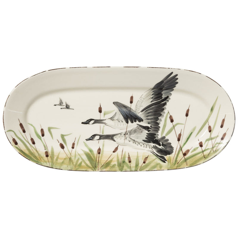 Wildlife Geese Small Oval Platter by VIETRI